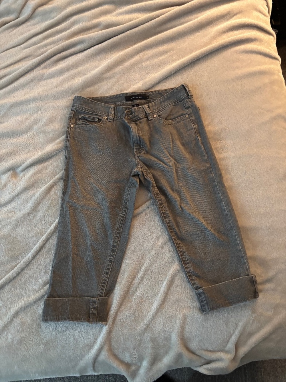 Calvin Klein brown cropped jeans